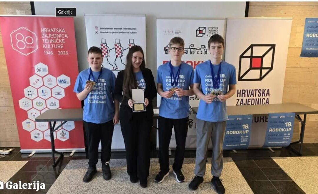 MLADI ROBOTIČARI OSVOJILI PRVO MJESTO NA ROBOKUPU 2026.