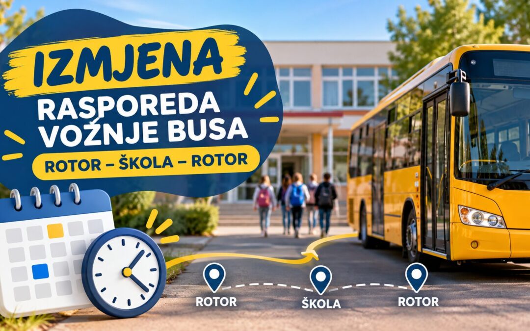Raspored vožnje busa rotor-škola-rotor