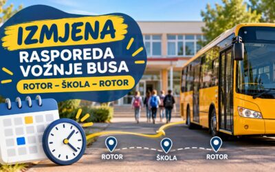 Raspored vožnje busa rotor-škola-rotor